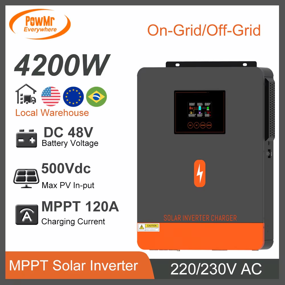 4.2KW 4.5KW 6.2KW 6.5KW Hybrid Power Inverter MPPT Solar Charge DC 24V 48V to 23
