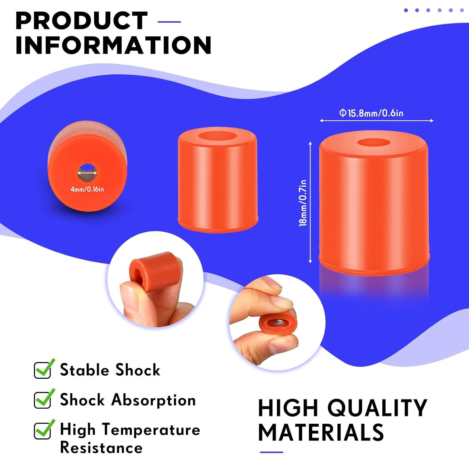 Tondiamo 12 Pcs 3D Printer Heatbed Parts Silicone Leveling Solid Bed Mount...