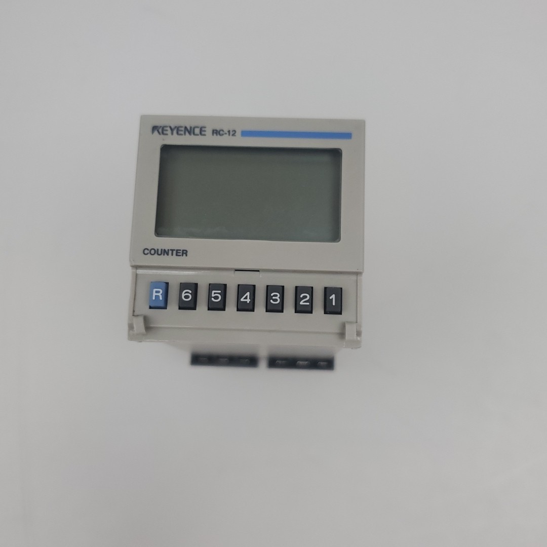 Keyence RC-12 Electronic Present Counter Missing Front Panel Cover
