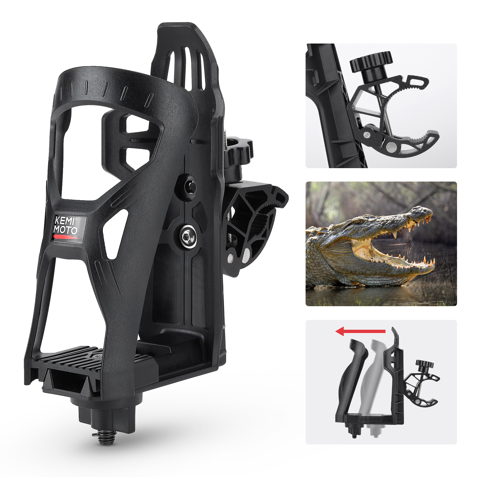 Adjustable Cup Holder Beverage Bottle Drink for Wheelchair Stroller Knee Walker