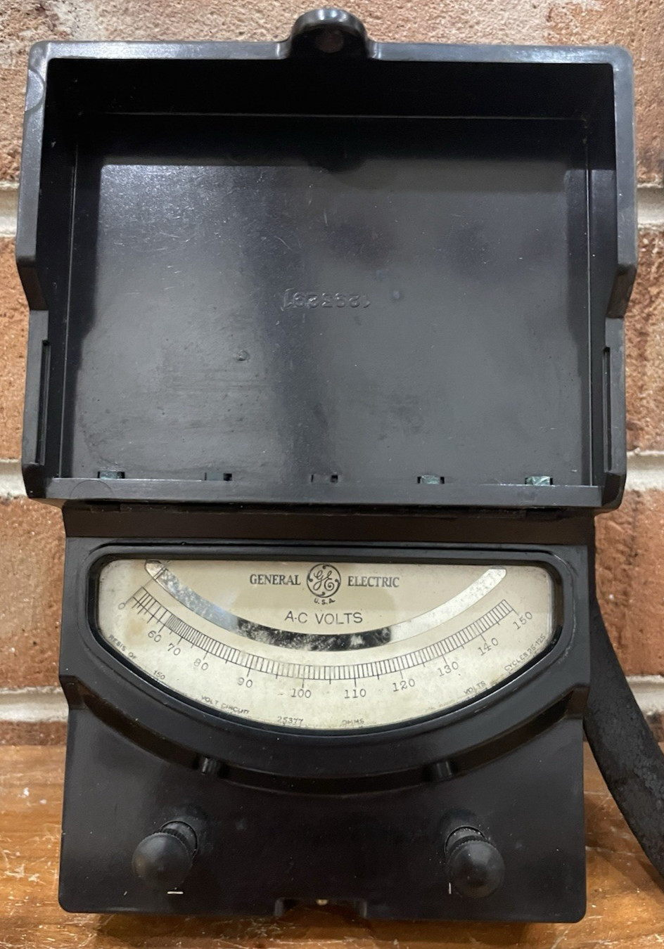 Vintage General Electric Voltmeter Ap-9 Np56083 No 2589831 Model 8AP9VAM7