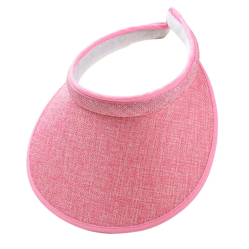 UV Protection Sun Cover Wide Hat Breathable Women Clip On Visor Cap Large Ladies