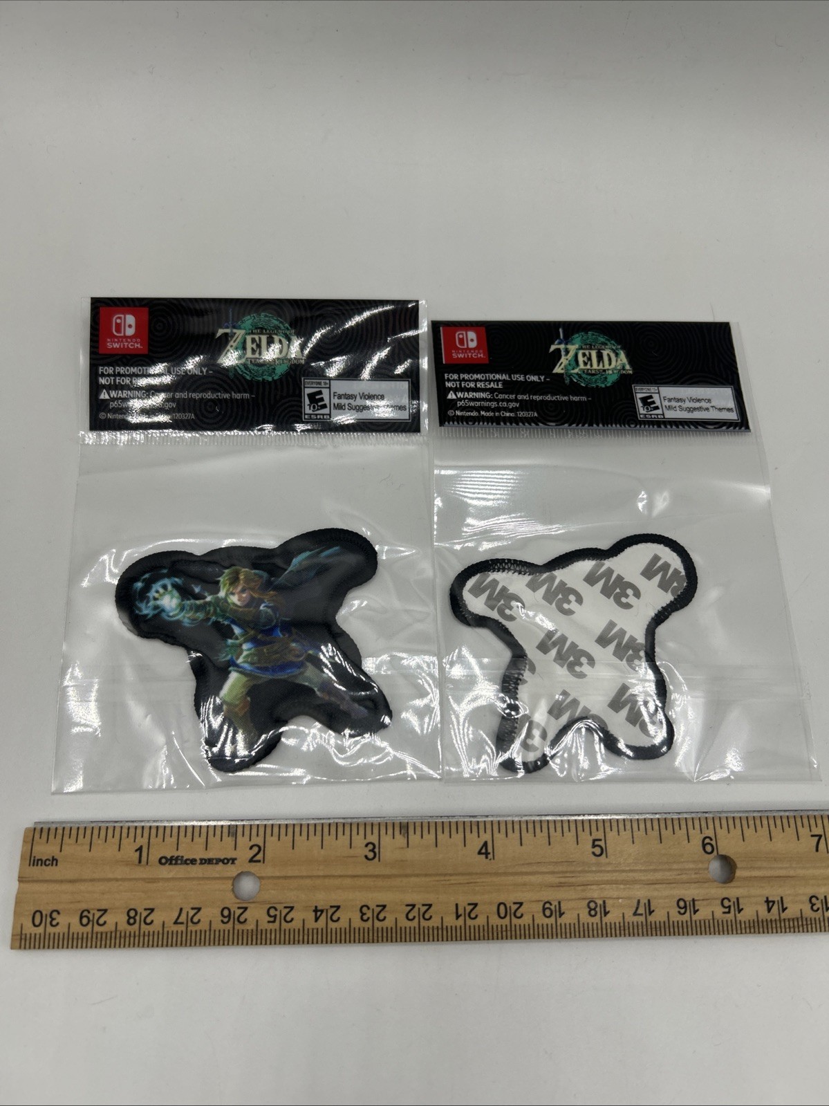 Nintendo Link - The Legend of Zelda Character Patch Lot Of 2 Individual Patches