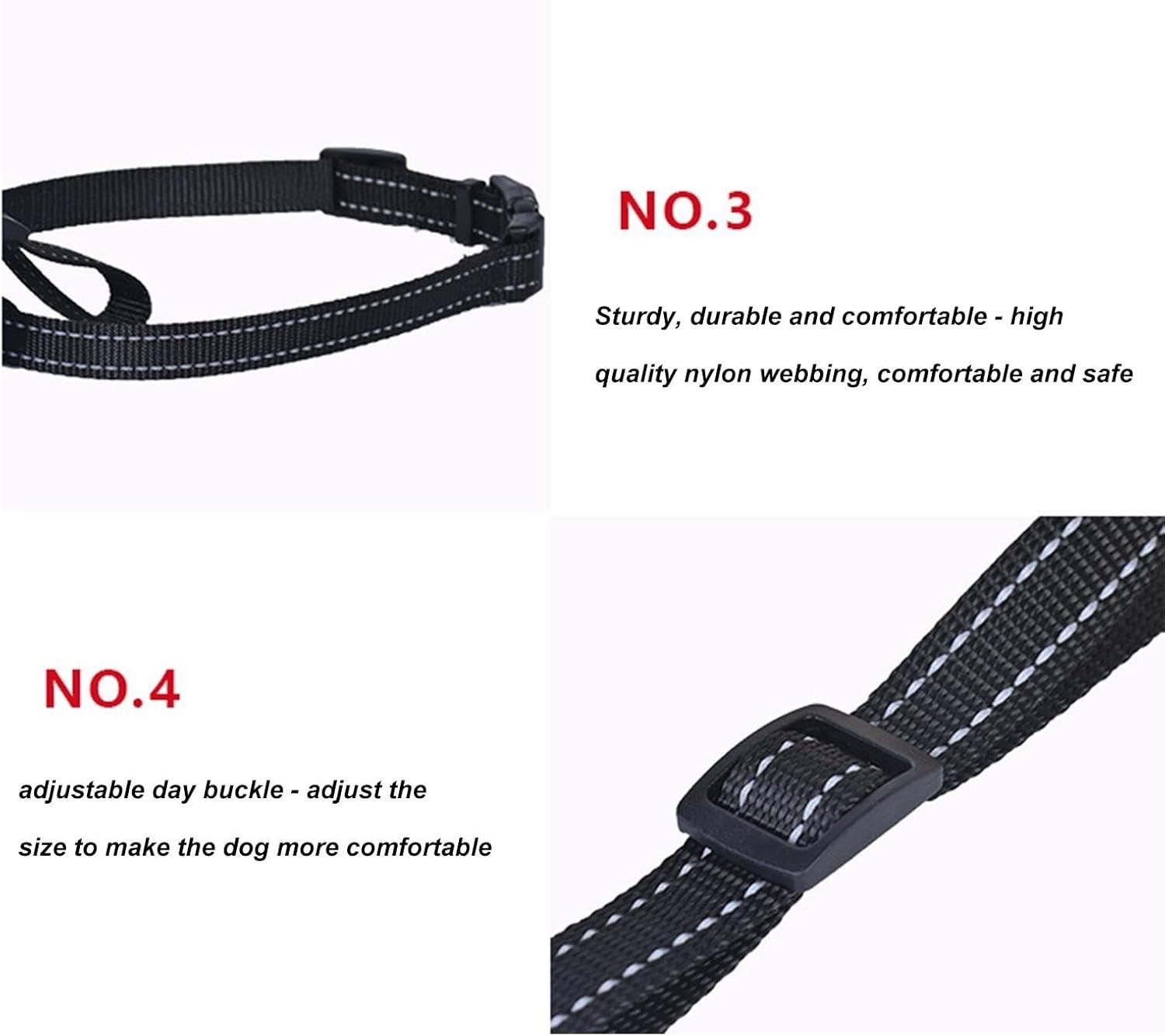 Adjustable Muzzle for Dogs - Anti-Biting Fluorescent Dog Muzzle, Biting Chewing