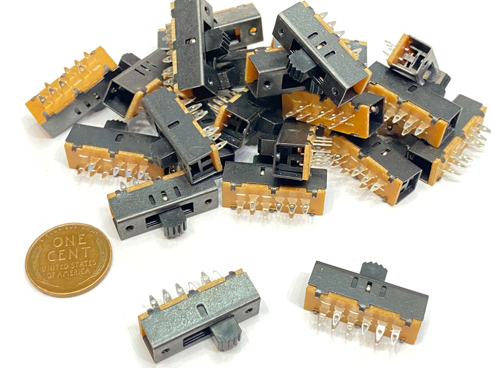 25 Pieces Slide switch SS-23F02G5 2P3T 8pin on/off/on