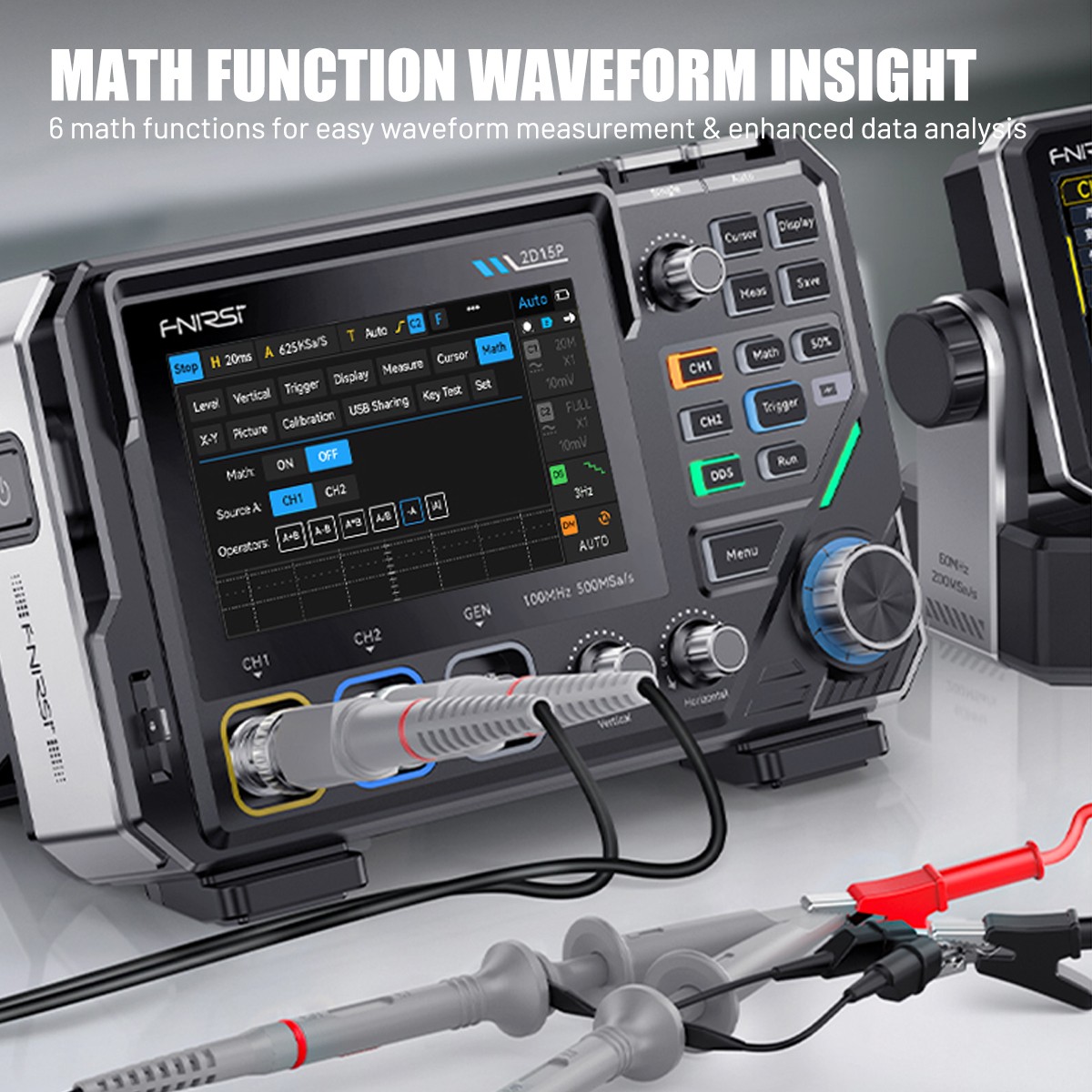 All-in-One Handheld 100MHz ScopeMeter:Oscilloscope Waveform Generator&Multimeter