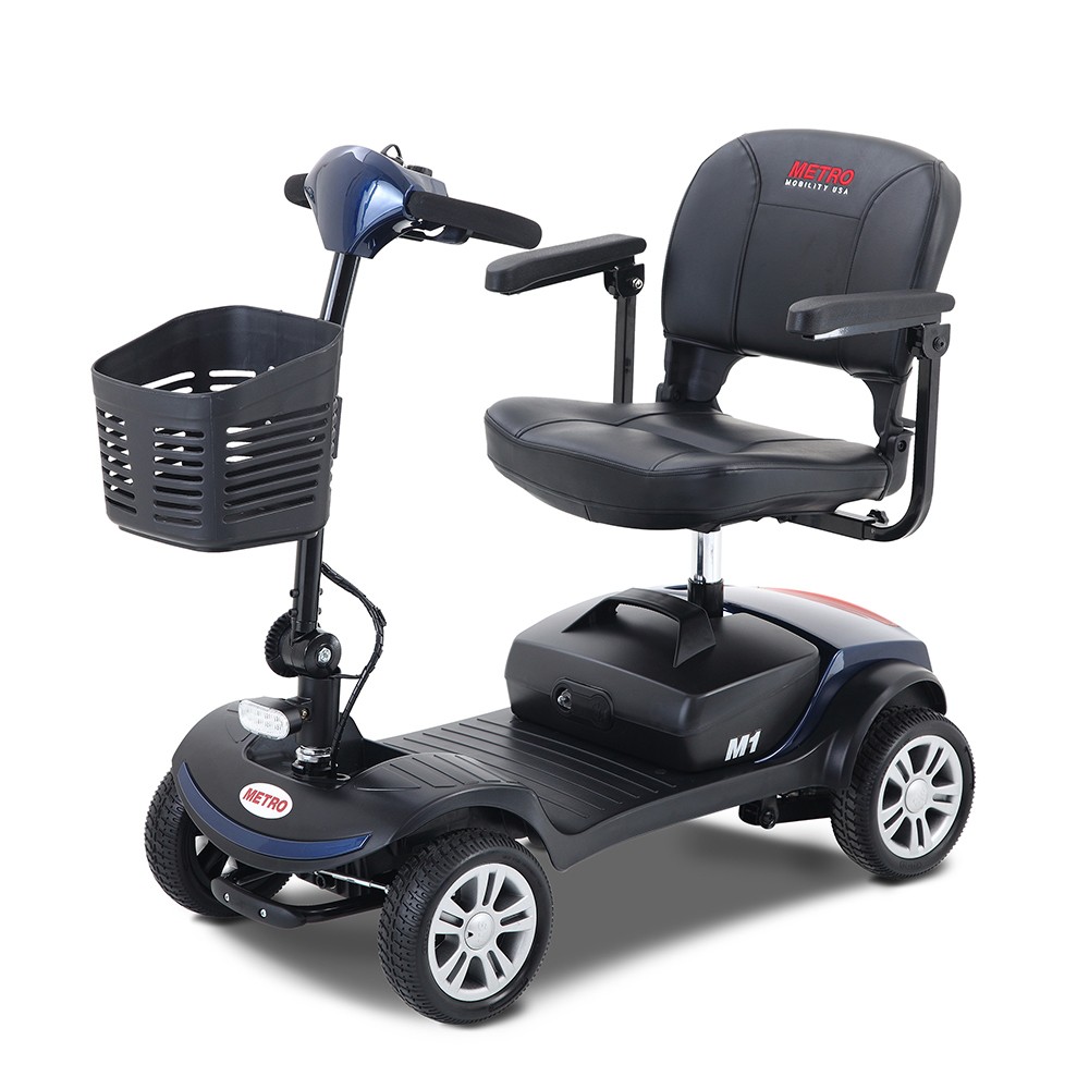 Four Wheels Compact Travel Mobility Scooter with 300W Motor for Adult 300 lbs US