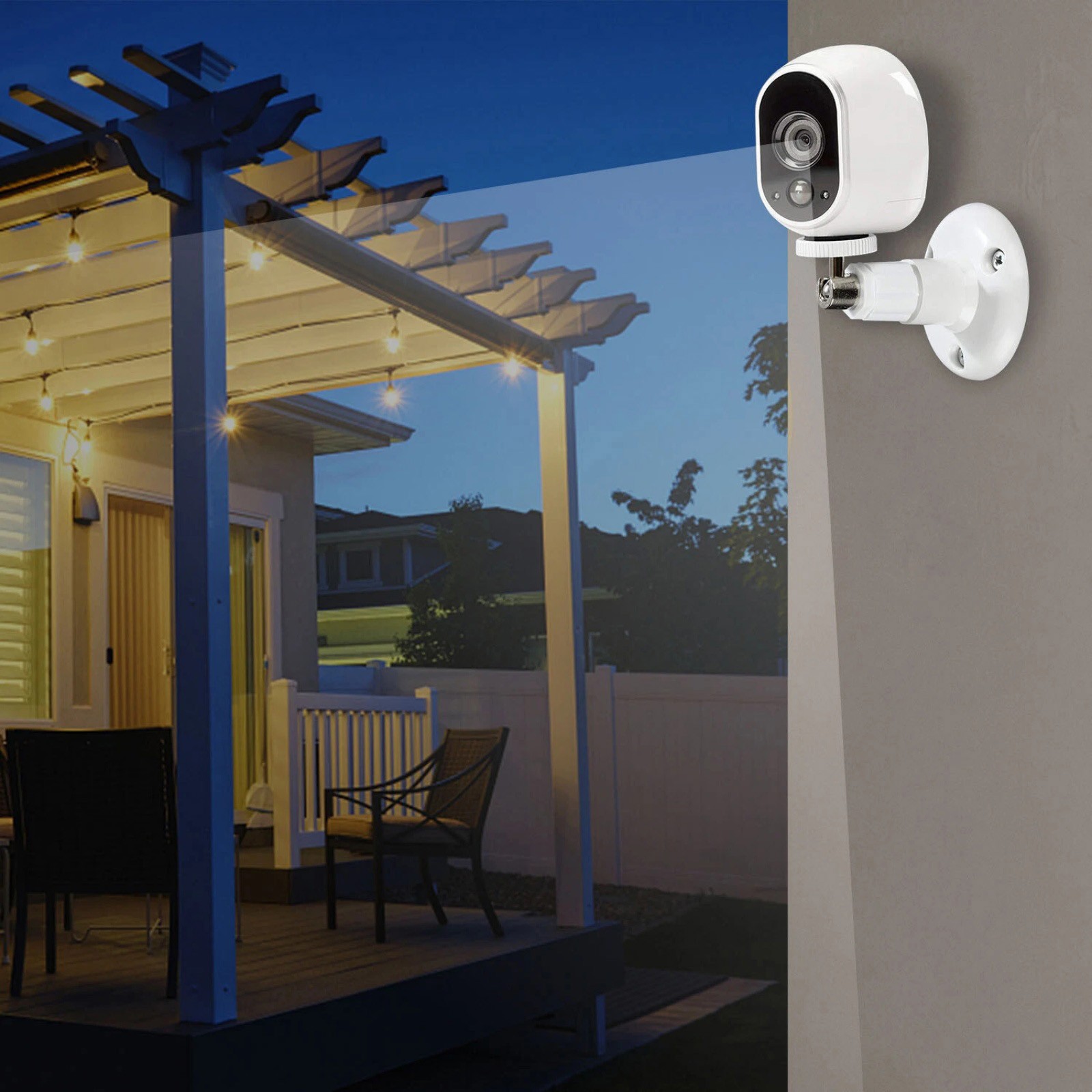 For Arlo Pro Camera Mounting Kit 4-Pack with Screws 90° Tilt Bracket for Ceiling