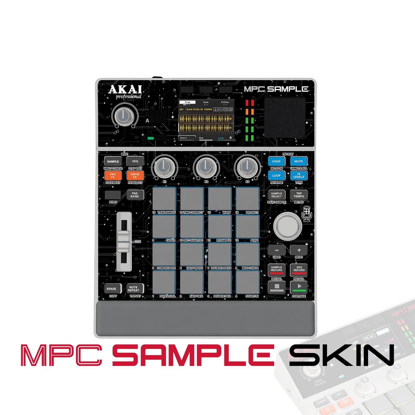 Akai MPC Sample Skin / Shadow Grid