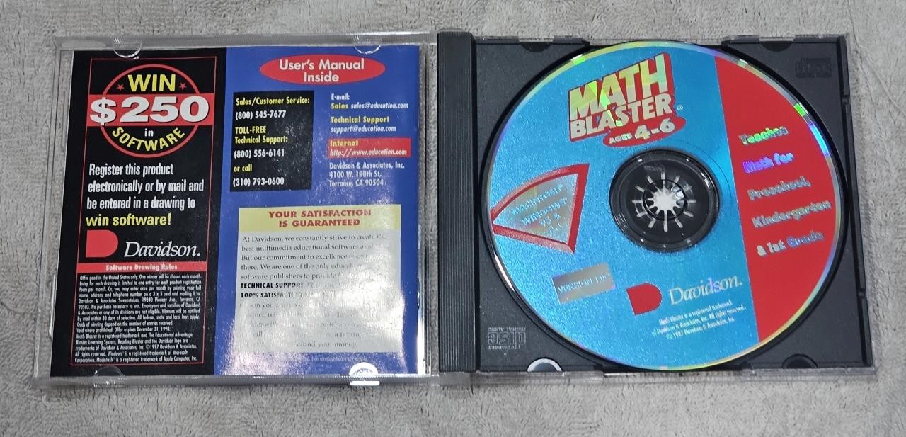 Math Blaster (4-6yrs) - Educational Game, Learning System PC MAC CD-ROM