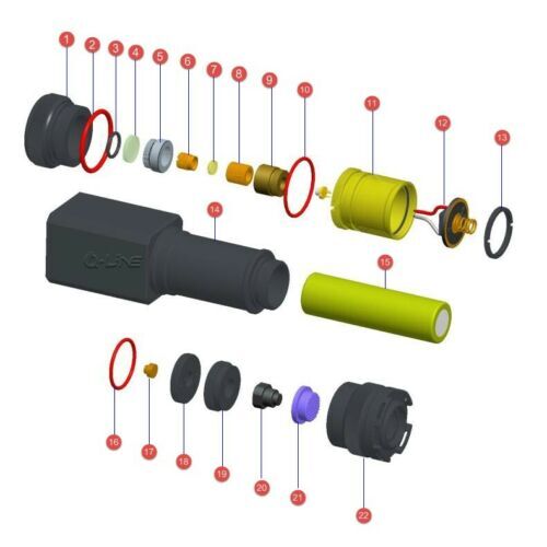 Waterproof 405nm Violet Blue Laser Pointer Focusable Laser Module 405T-800