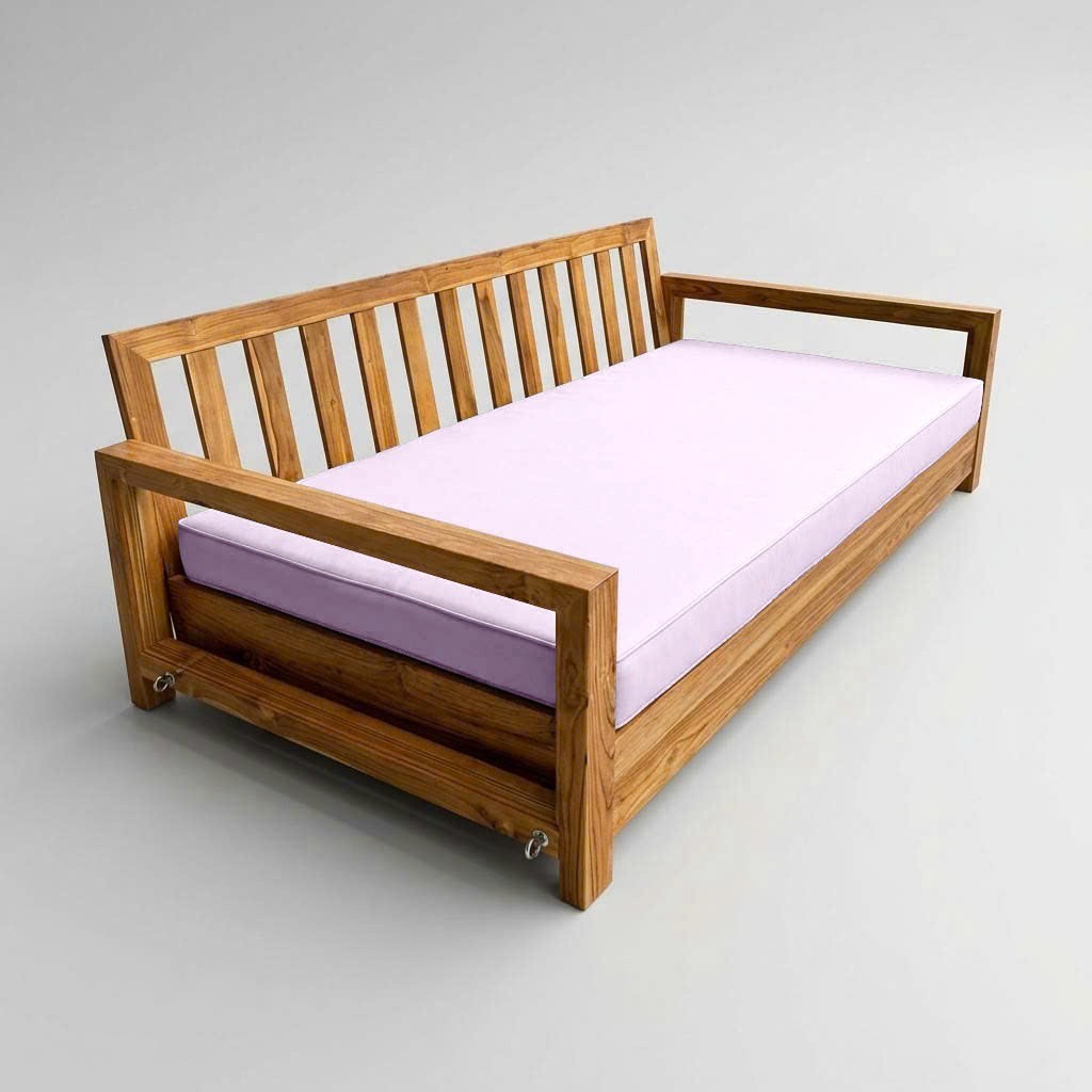 |COVER ONLY| Outdoor Pipe Trim 8" Twin-XL Daybed Fitted Sheet Slipcover AD107