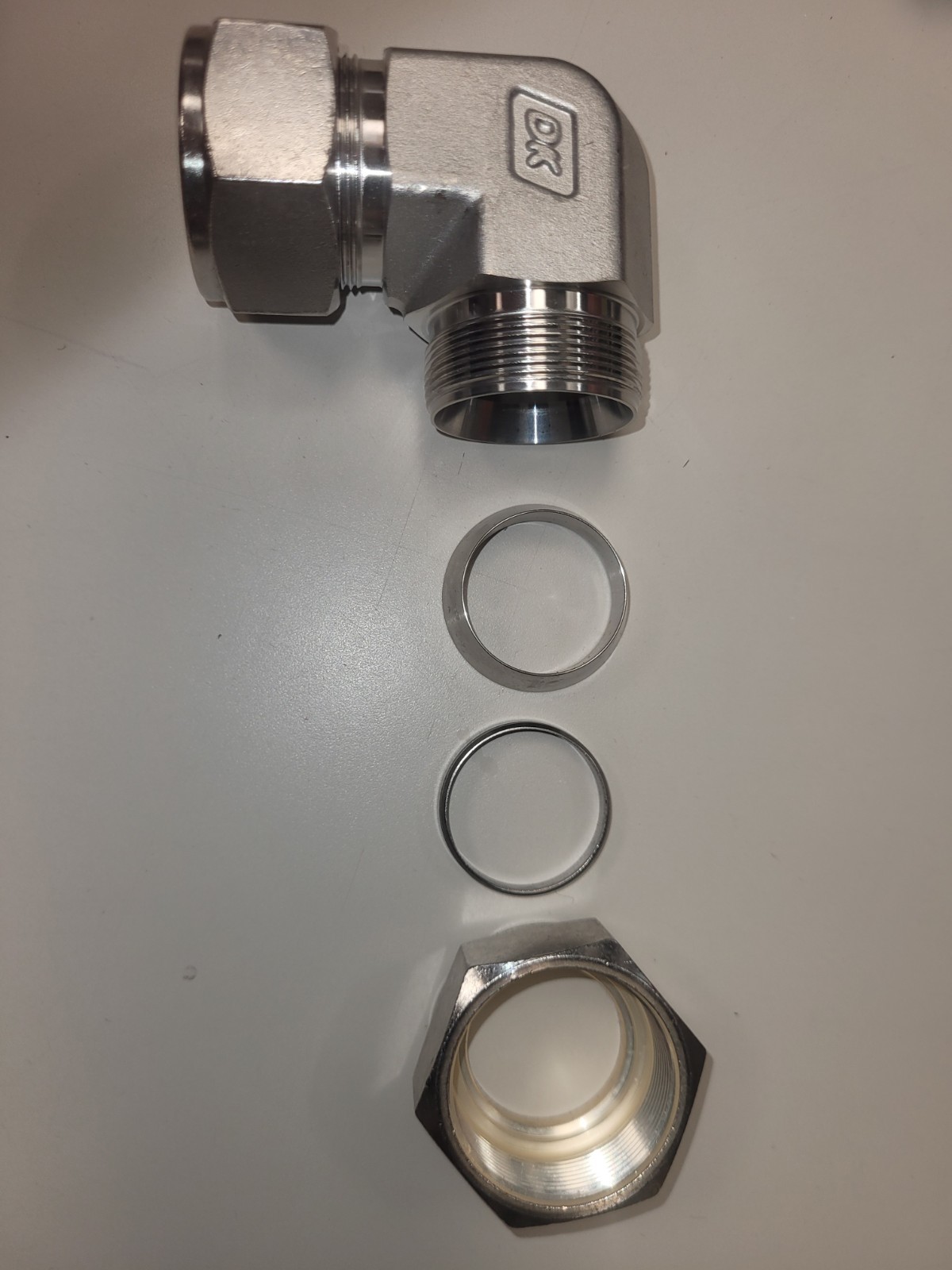 DK-LOK 90° Elbow Stainless Steel Tube to Tube 1" Compression Fitting DL-16-S New