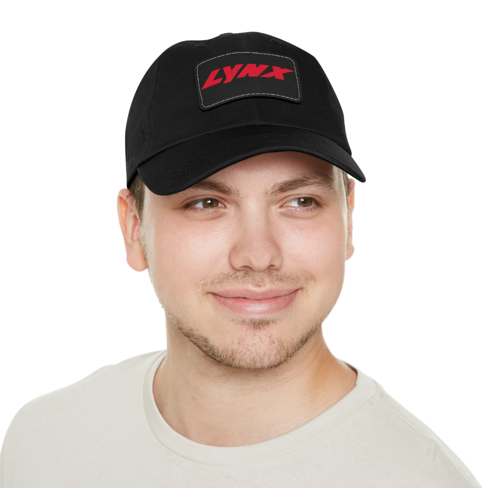 Lynx Snowmobiles logo Dad Hat w/ Faux Leather Patch Unisex Dad Hat