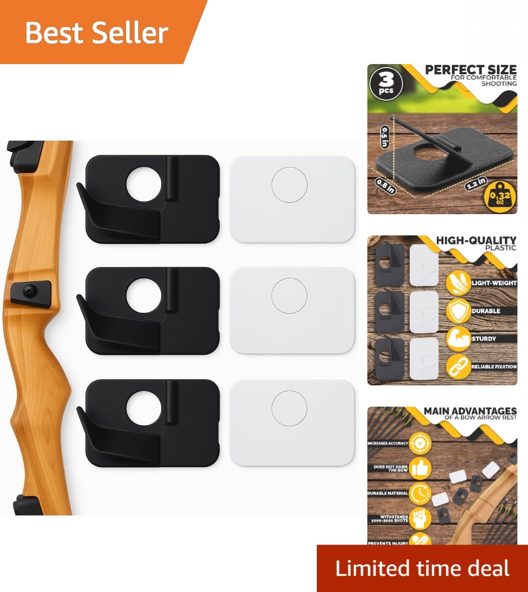 6 Pcs Arrow Rest for Recurve Bow - Long-lasting, Self-Adhesive Design