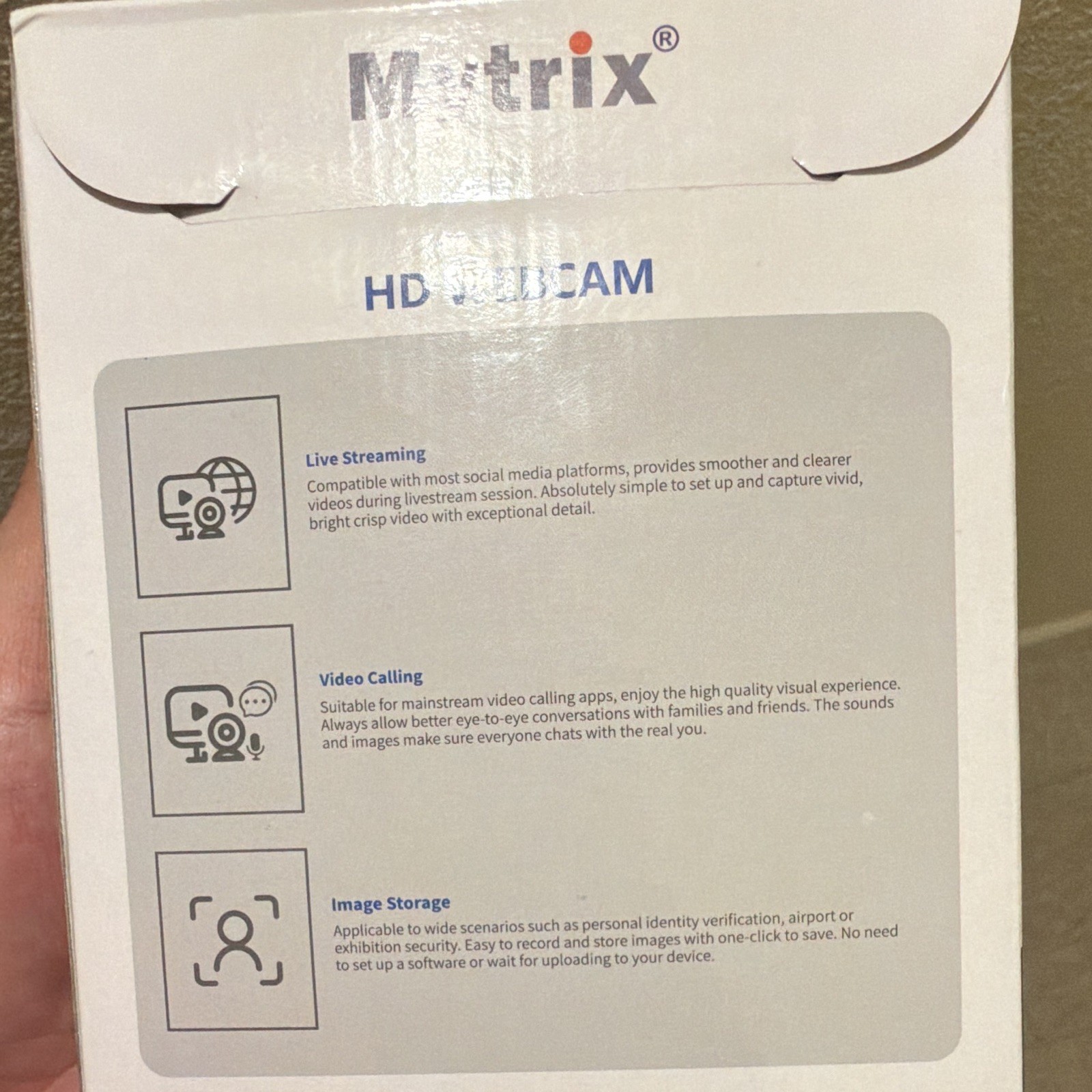 Mytrix FlexEye A 1080p 30fps USB 2.0 Webcam Autofocus Built-In Mic