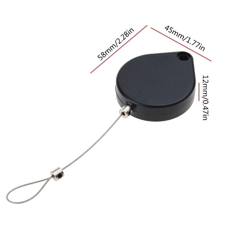 2x Multifunctional Automatic Door-Closer Retractable-Cable Pull Box Anti-theft