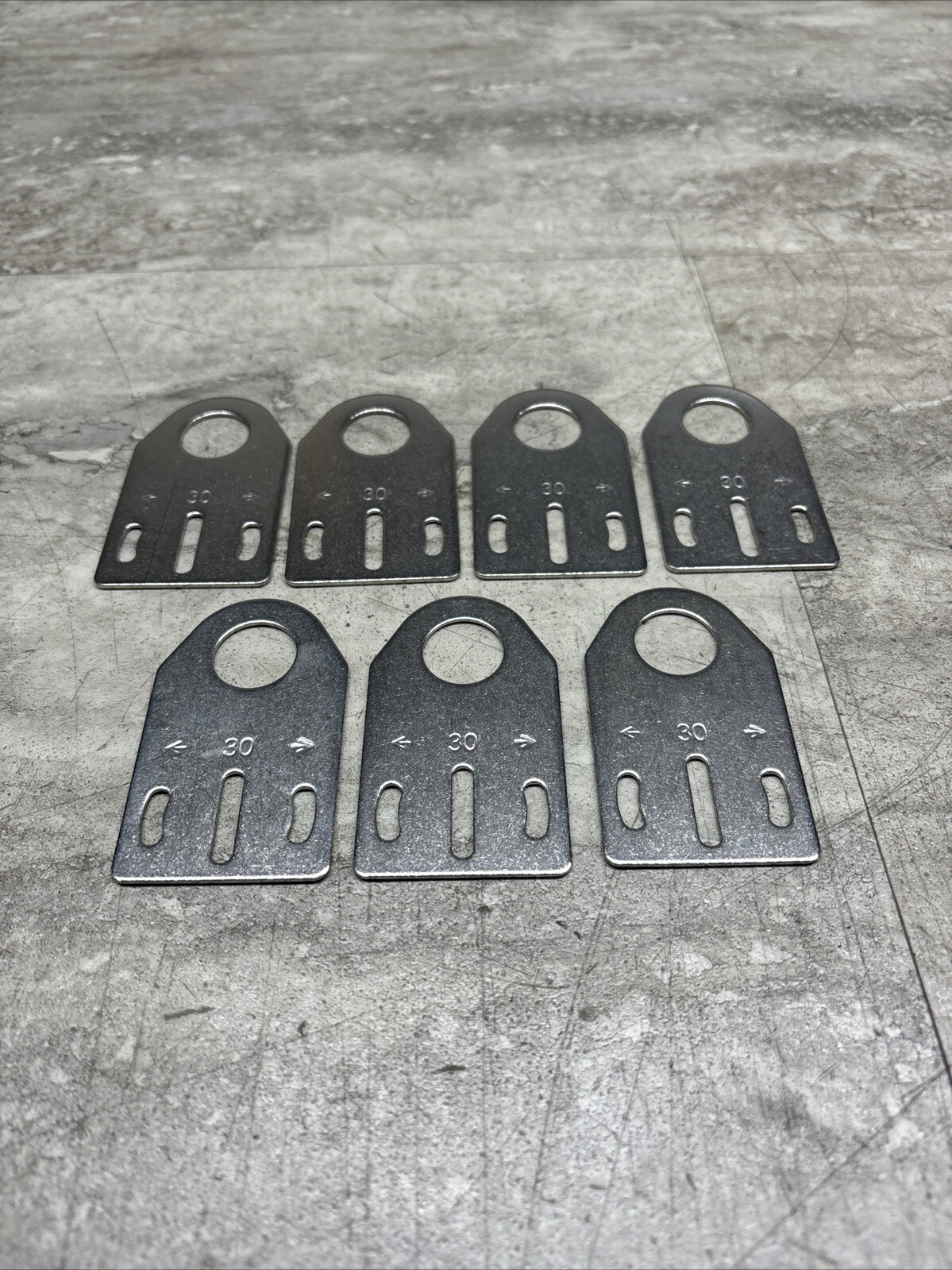 Lot Of 7 Automation Direct ST18A7W Stainless Steel Bracket For 18mm Sensors, New