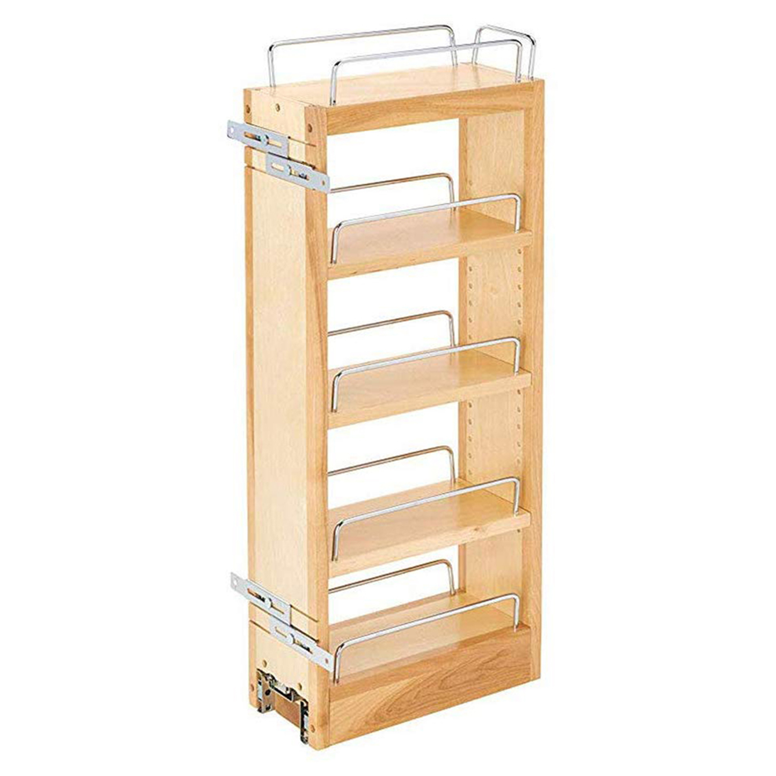 Rev-A-Shelf 448-WC-5C 5-Inch Wood Pull Out Wall Storage Cabinet Organizer, Maple