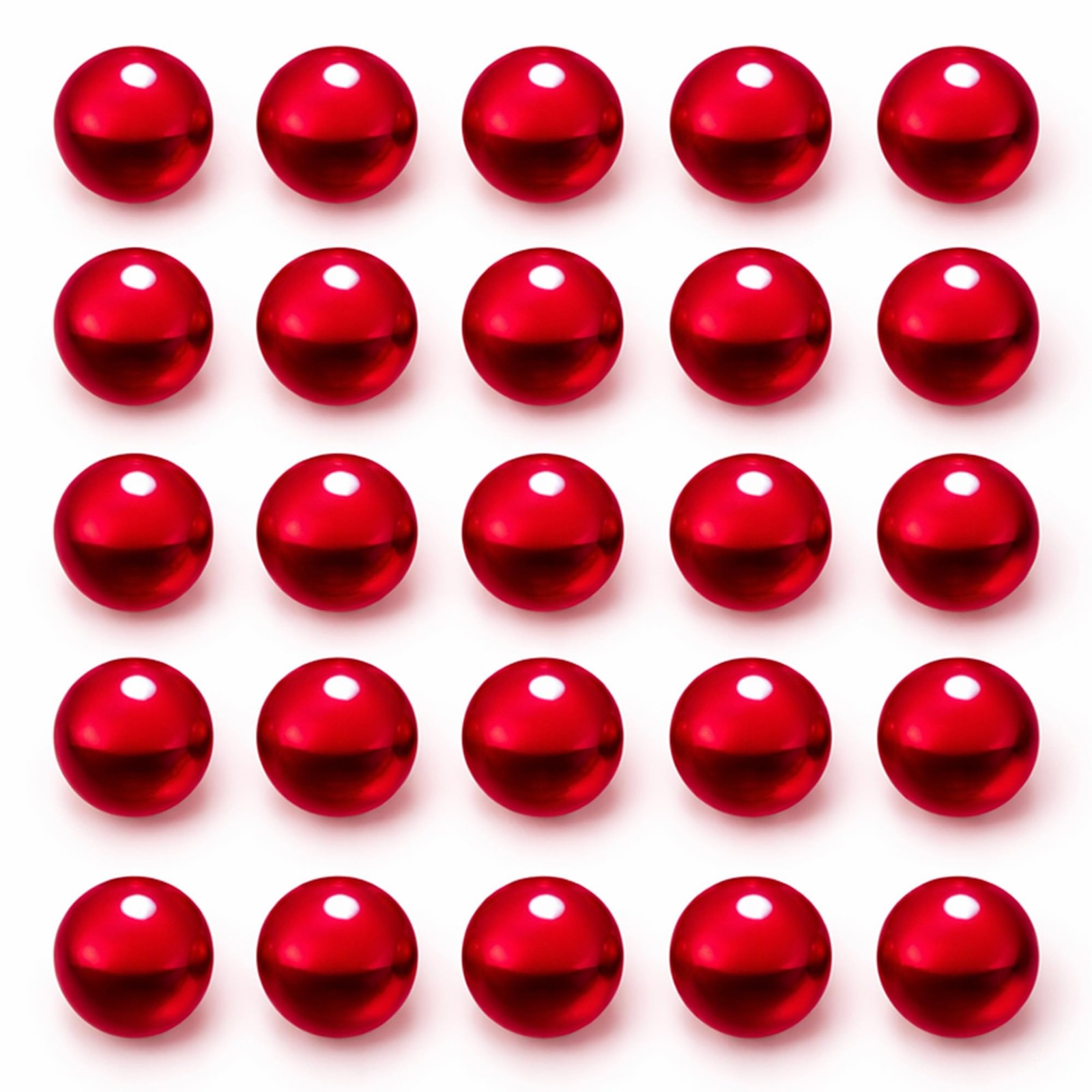 3mm Ruby Pearl 25 Pack 3mm Red
