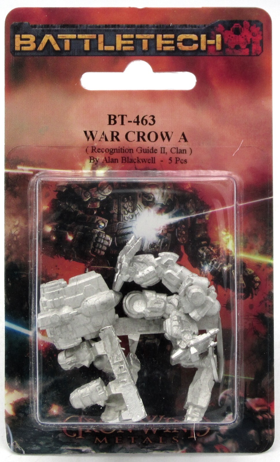 Battletech BT-463 War Crow A (Recognition Guide II Clan Vol 7) Heavy Omnimech