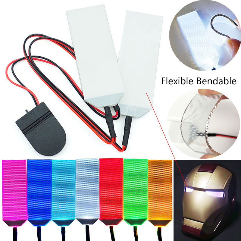 Flexible Bendable LED Light Eyes Cosplay Helmet Mask Eye Light Accessories Props