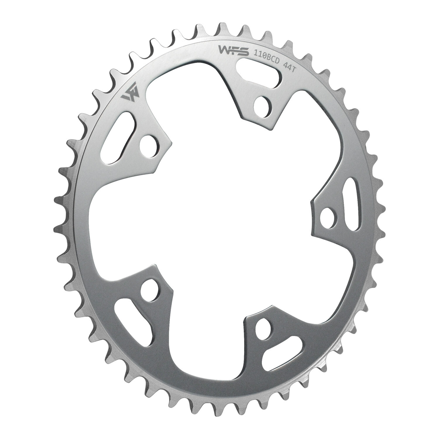 WFS Pulsar Chainring 44T 1/8"110mm Old School BMX Single Speed Fixie,Silver