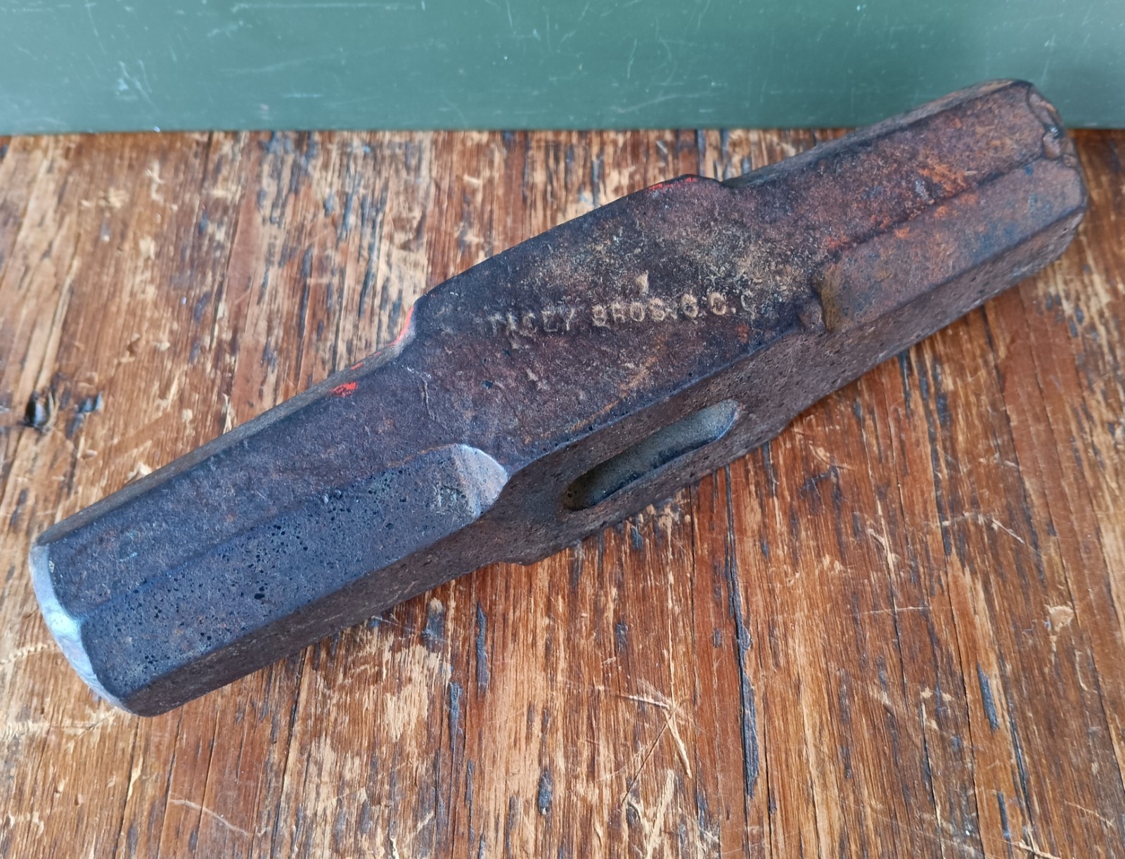 Stacey Bros Spike Hammer Punch ~ Blacksmith Anvil Forge Railroad Tool Heller Vtg