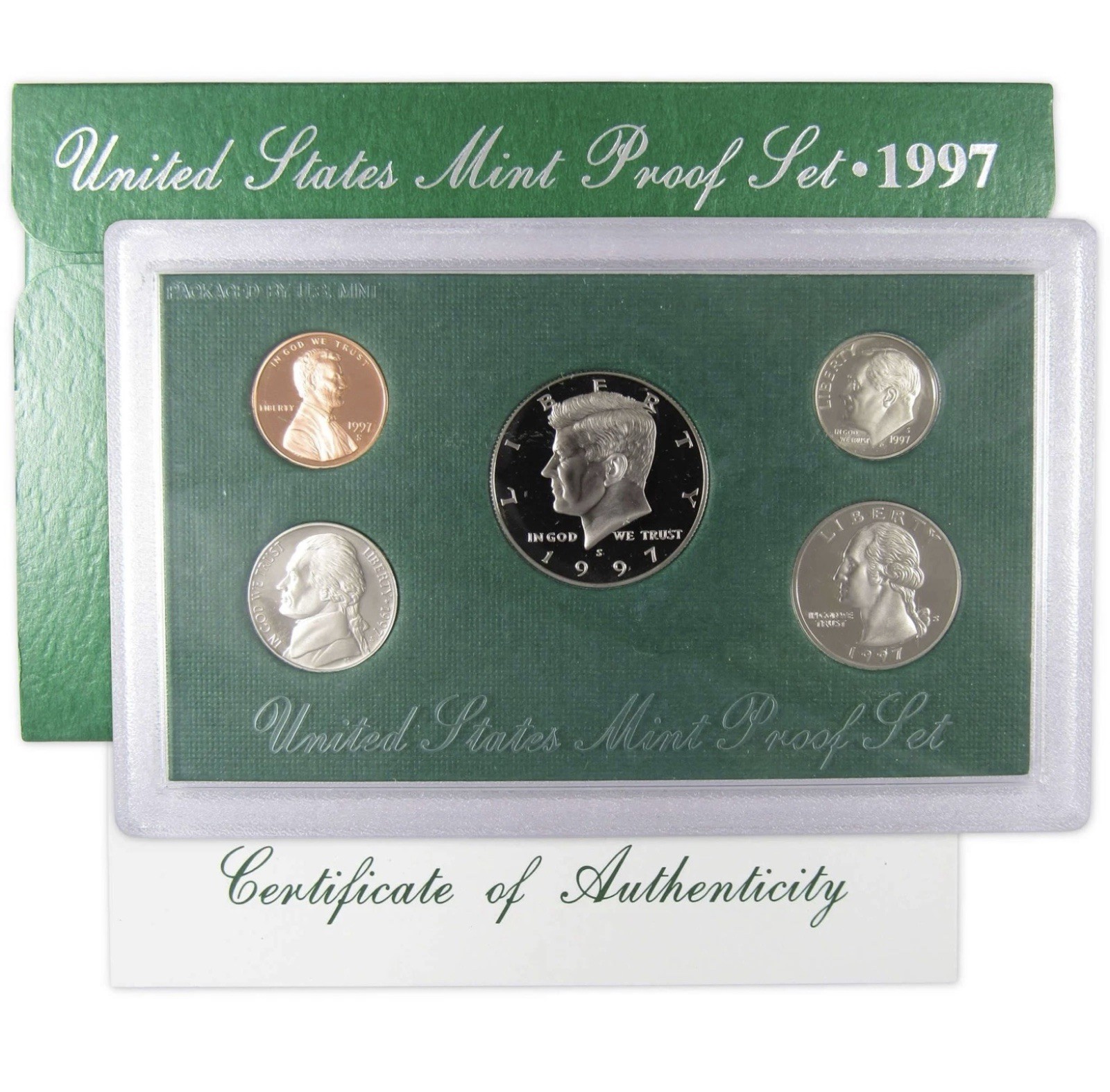1997 Clad Proof Set U.S. Mint Original Government Packaging OGP COA