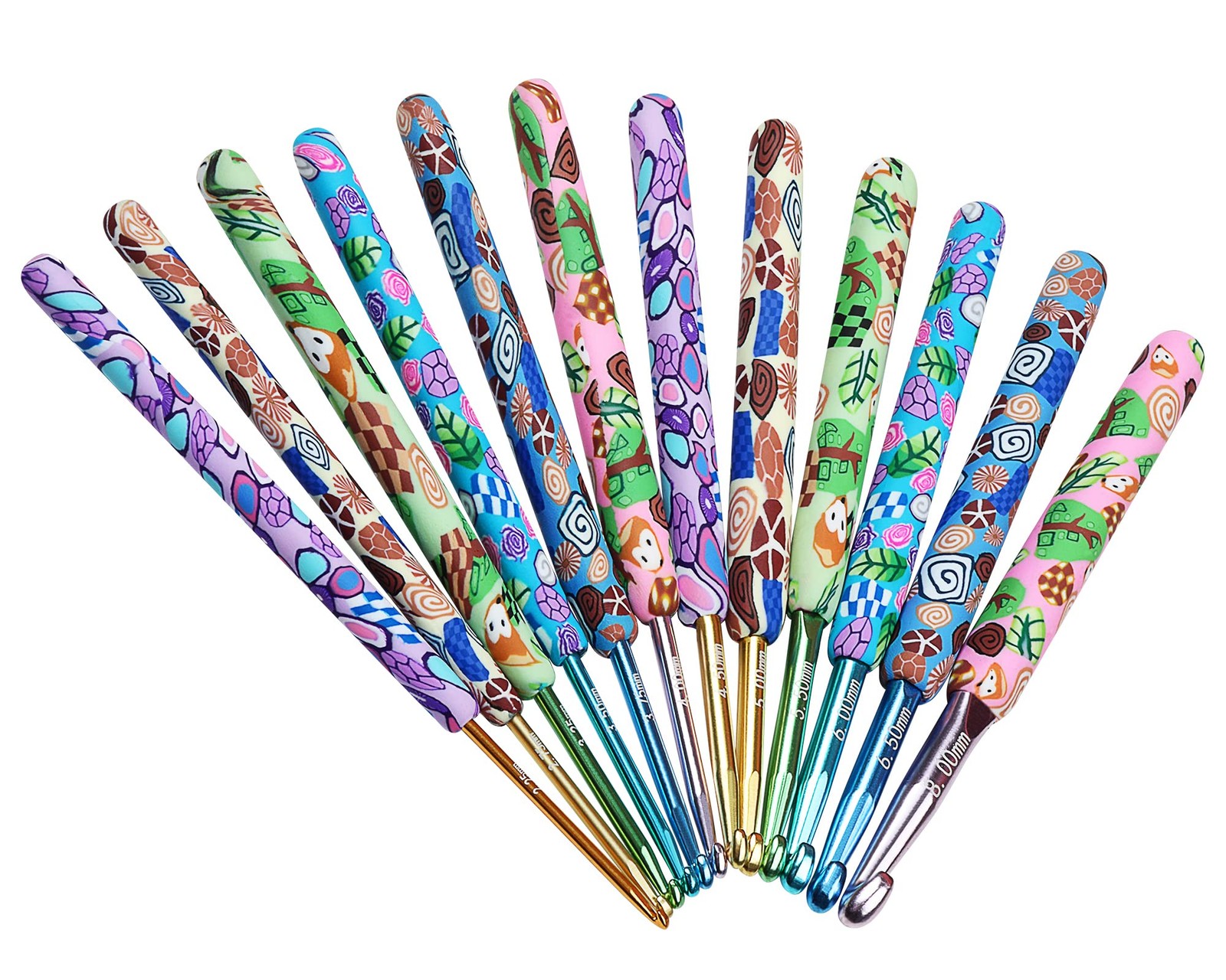 Warm Crochet Hooks Crocheting Extra Long Crochet Hook Set for Arthritic Hands...
