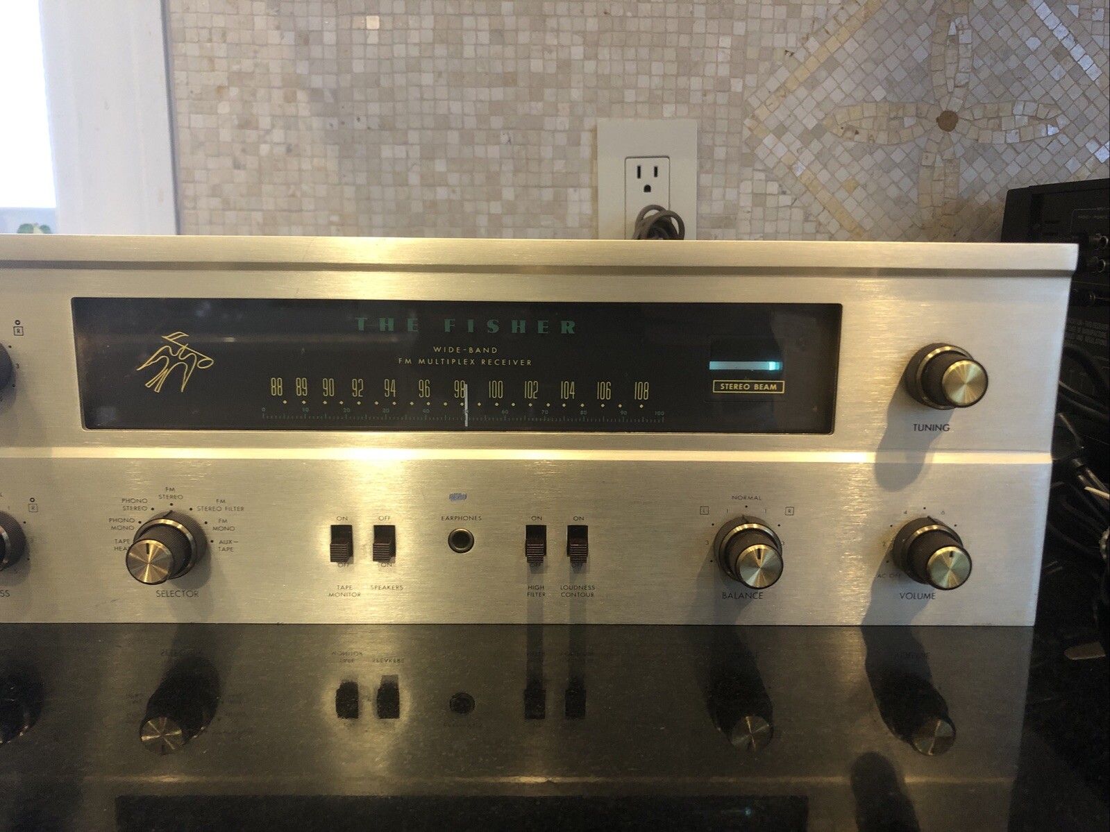 FISHER 400 FM Multiplex Tube Receiver Amplifier Perfect Working Condition #37648