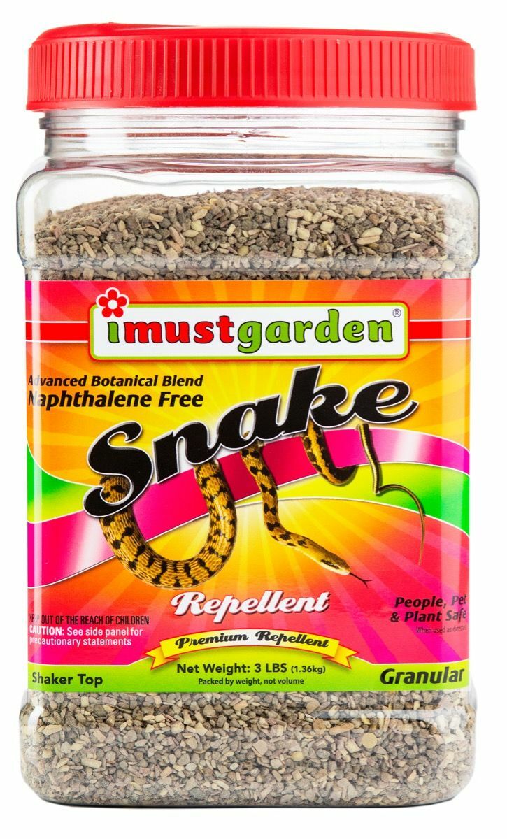 I MUST GARDEN Snake Repellent - 3 LB Shaker Jar - Brand New