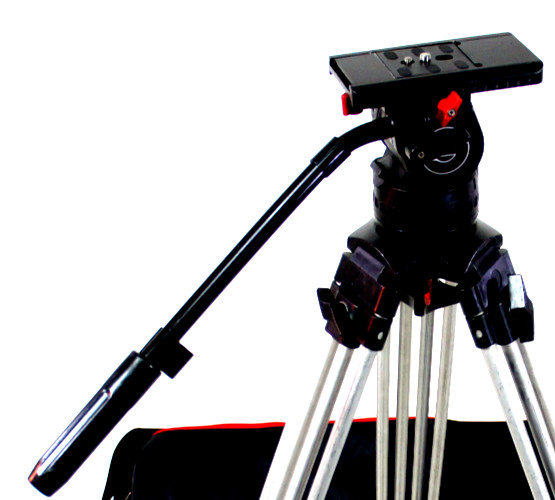 SACHTLER VIDEO V12 T FLUID HEAD WEDGE PLATE TIE DOWN KNOB PAN BAR SERVICED 35Lbs