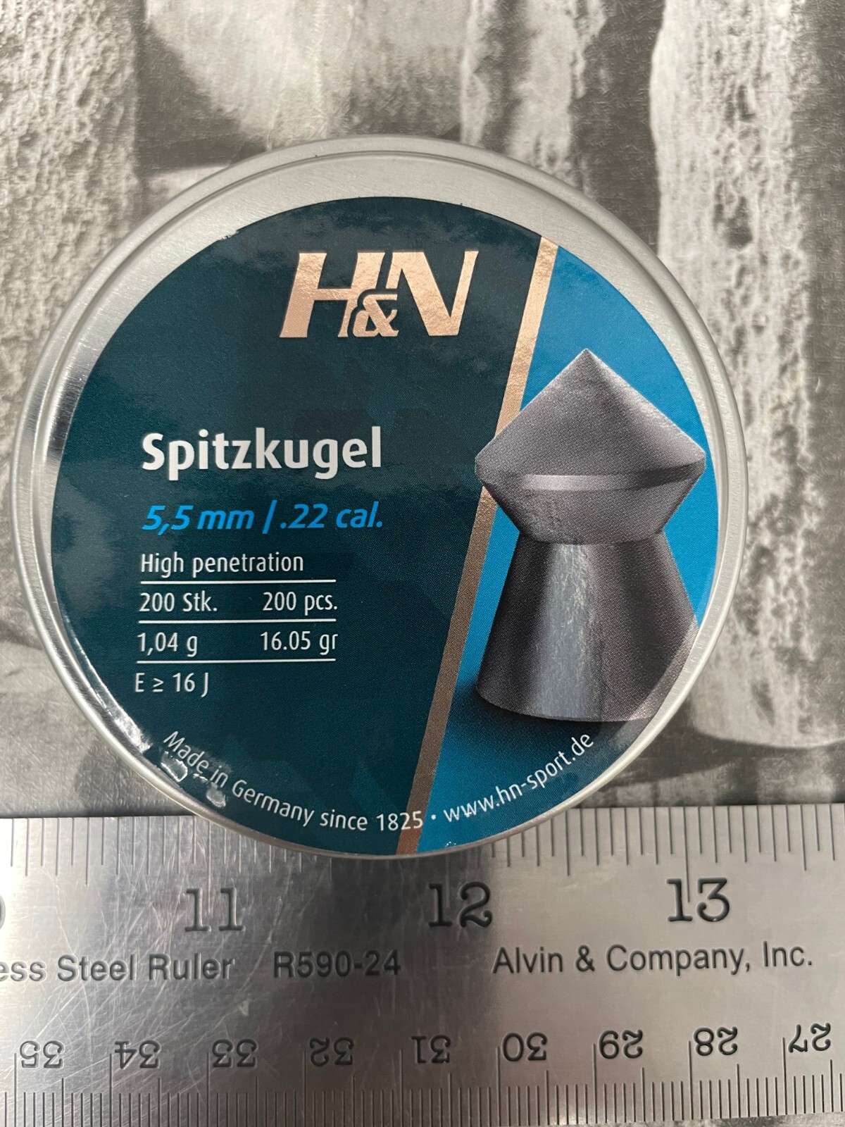 H&N Spitzkugel 5.5mm .22 Cal 200Pcs New Free Shipping
