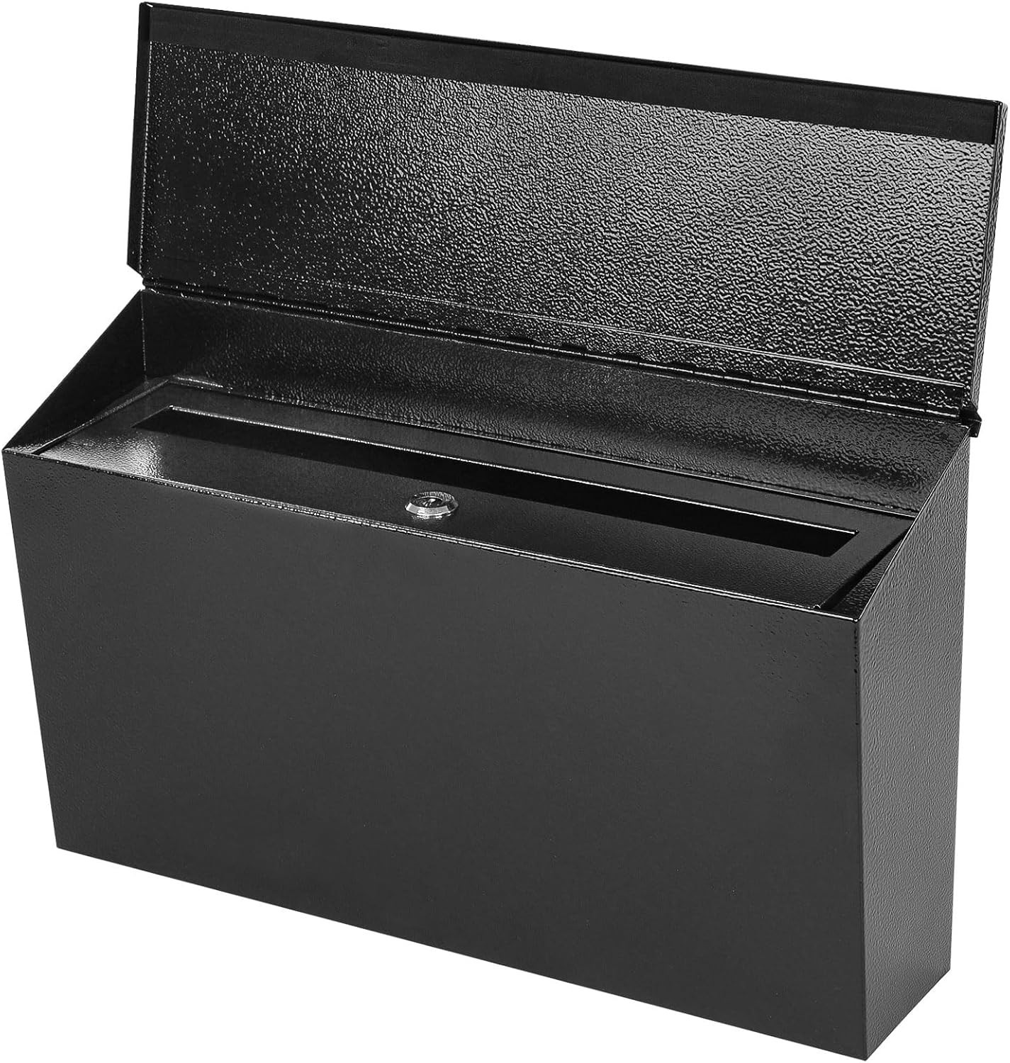 Large Capacity Locking Wall Mount Mailbox - Black