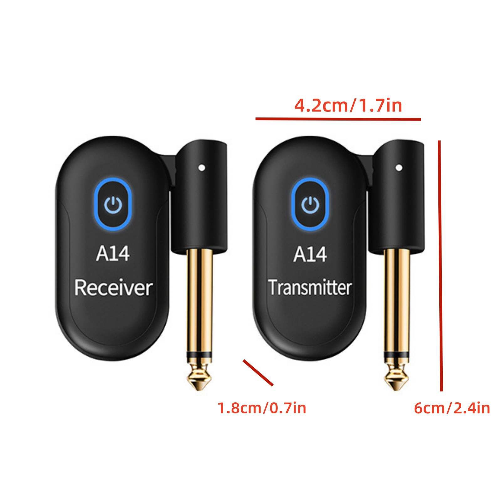New 2.4GHz Wireless System for Electric Guitar Bass Violin Receiver Transmitter