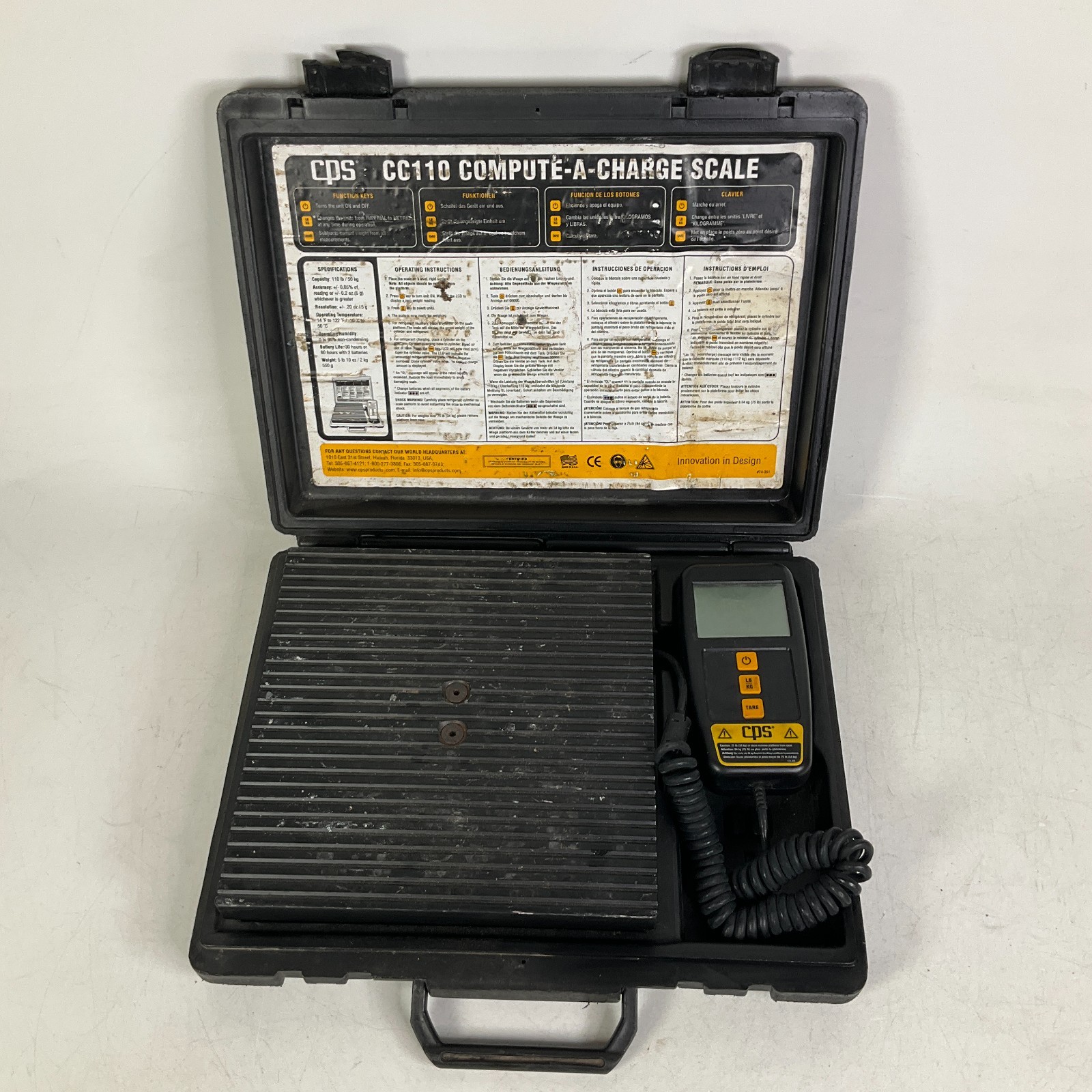 CPS CC110 Compute-A-Charge Scale 110lbs. Capacity With Case