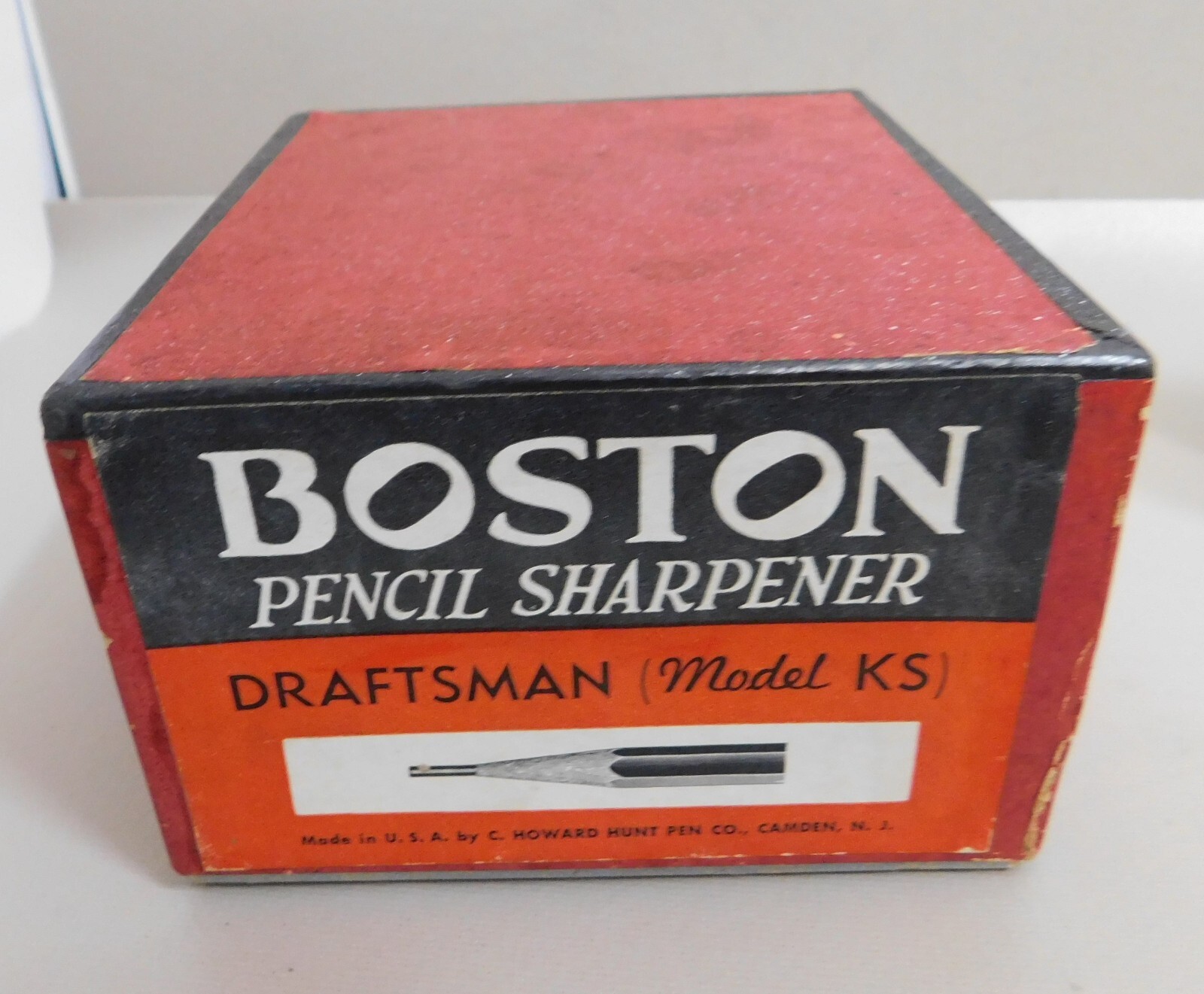 VTG Hunt Boston DRAFTSMAN Model KS Pencil Sharpener - BOX ONLY - NO Sharpener