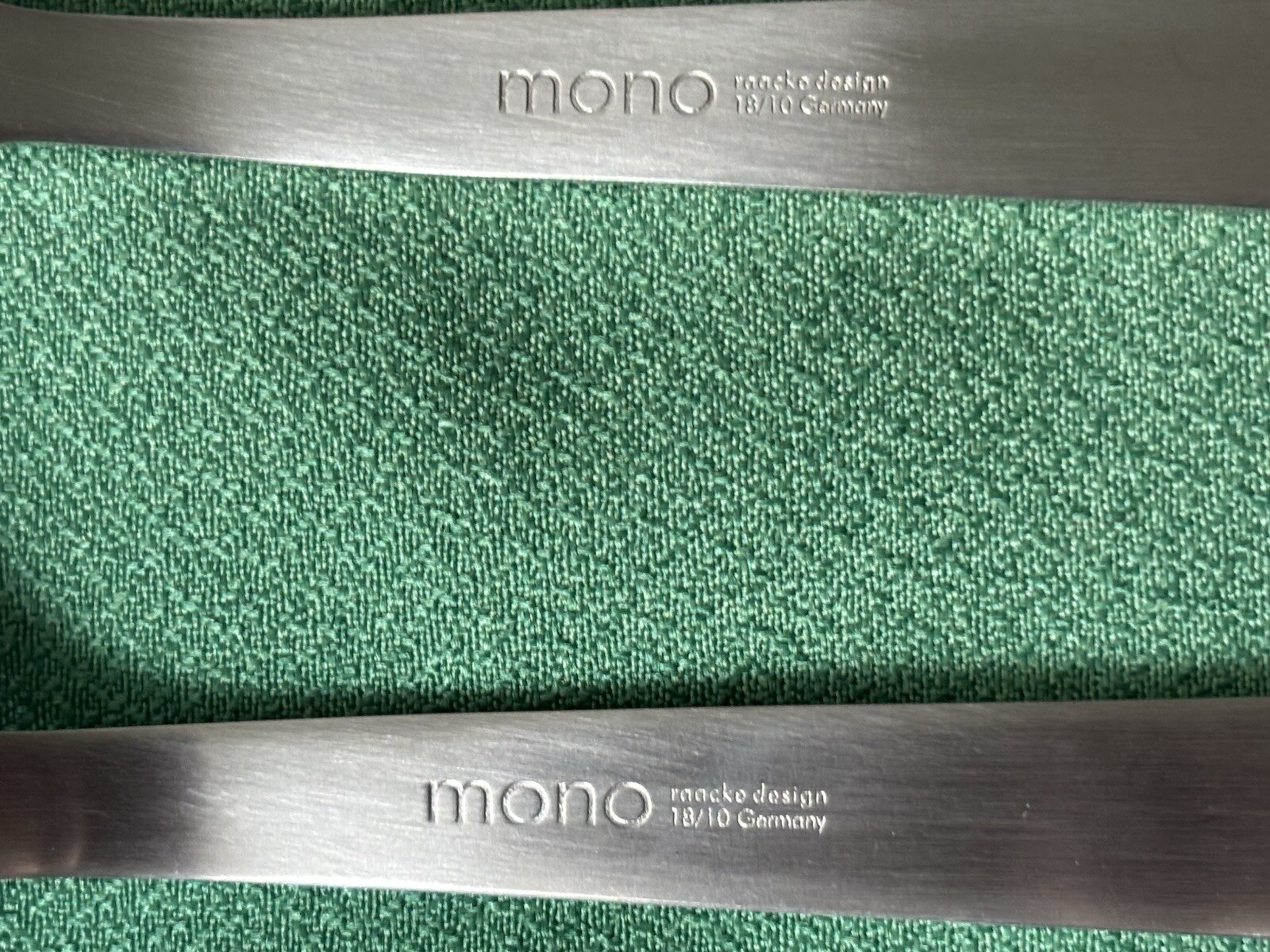 NIB Mono Petit Stainless St 2 pc Flatware Set Peter Raacke 1959 Germany No knife