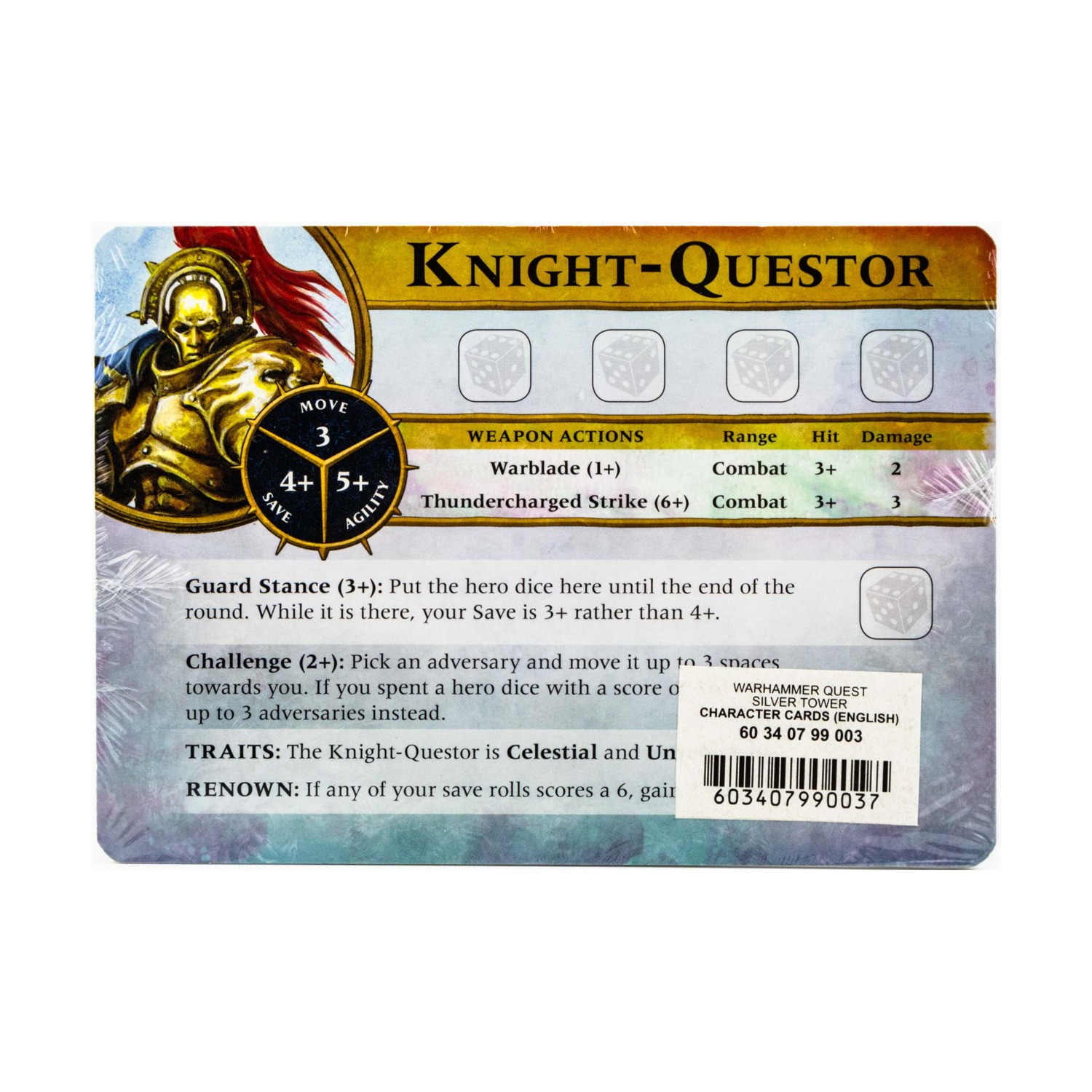 GW Warhammer Quest Warhammer Quest - Silver Tower - Charater Cards VG+