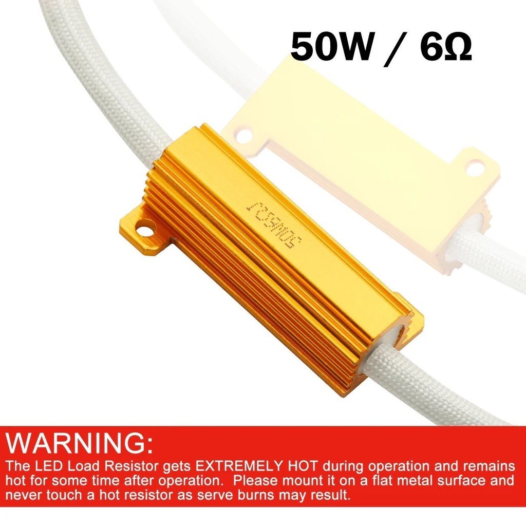 Wire LED Resistor Canceler Error Decoder 7440 Harness DRL Bulb Light Replace