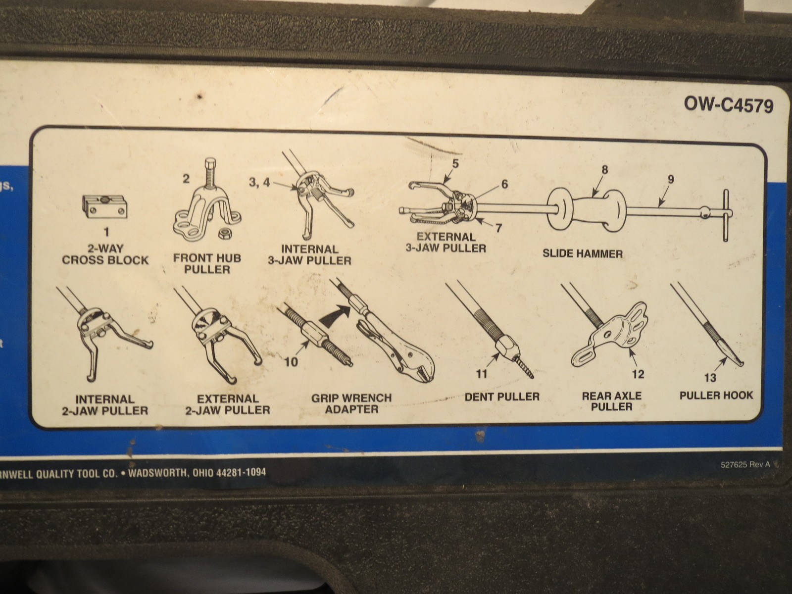 Cornwell OW-C4579 9-way Puller Set