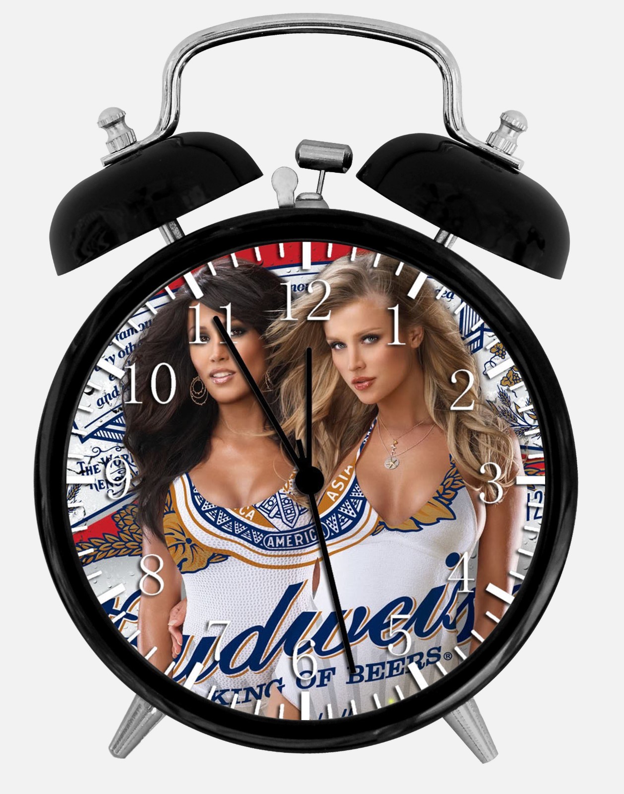 Sexy Beer Girls Alarm Desk Clock 3.75" Home or Office Decor Z77 Nice For Gift