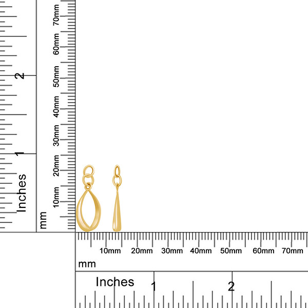 Reversible Drop Dangle Earrings Jackets 14K Yellow Gold Plated Sterling Silver