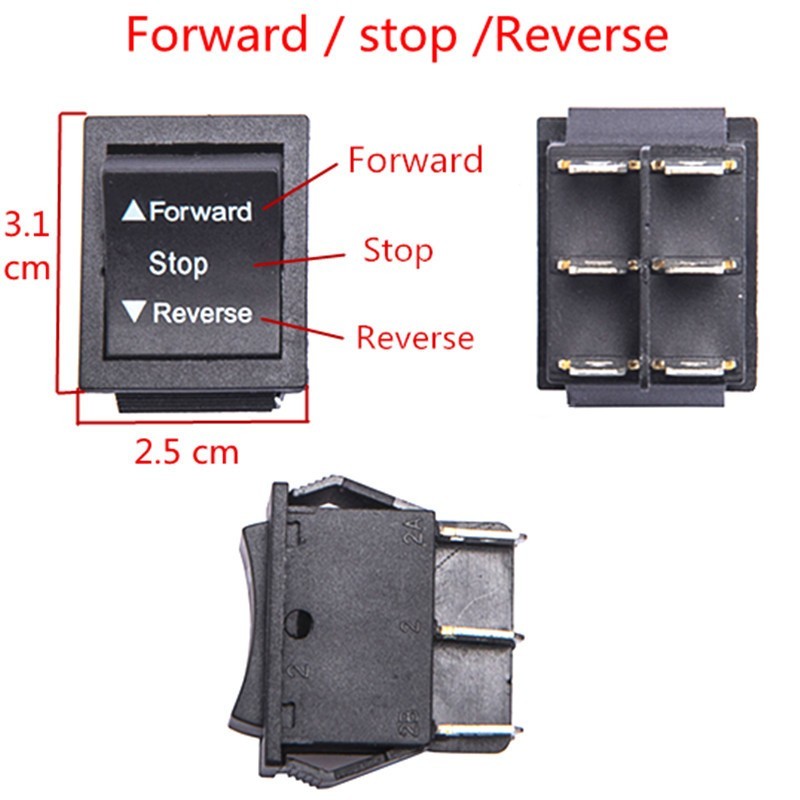 for 2 Piece Forward Reverse On Off On Switch for Ride On Cars 61224V Compatible