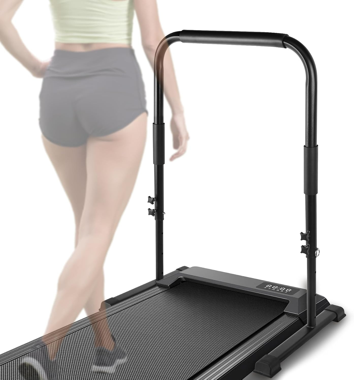 Upgraded Walking Pad Handle Bar, Strong Stable Heavy-Duty Steel Treadmill Han...