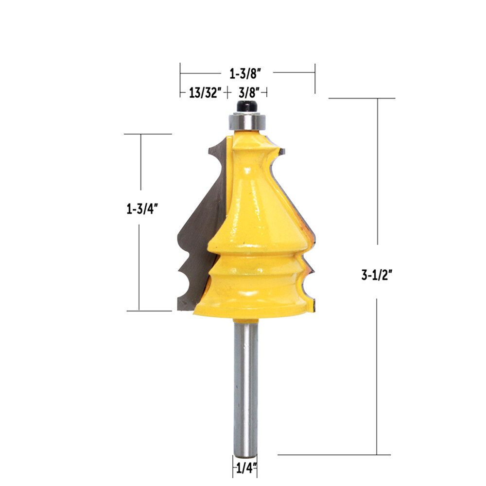 1pcs 1/4" Shank 1-3/4" Architectural Molding Router Bit