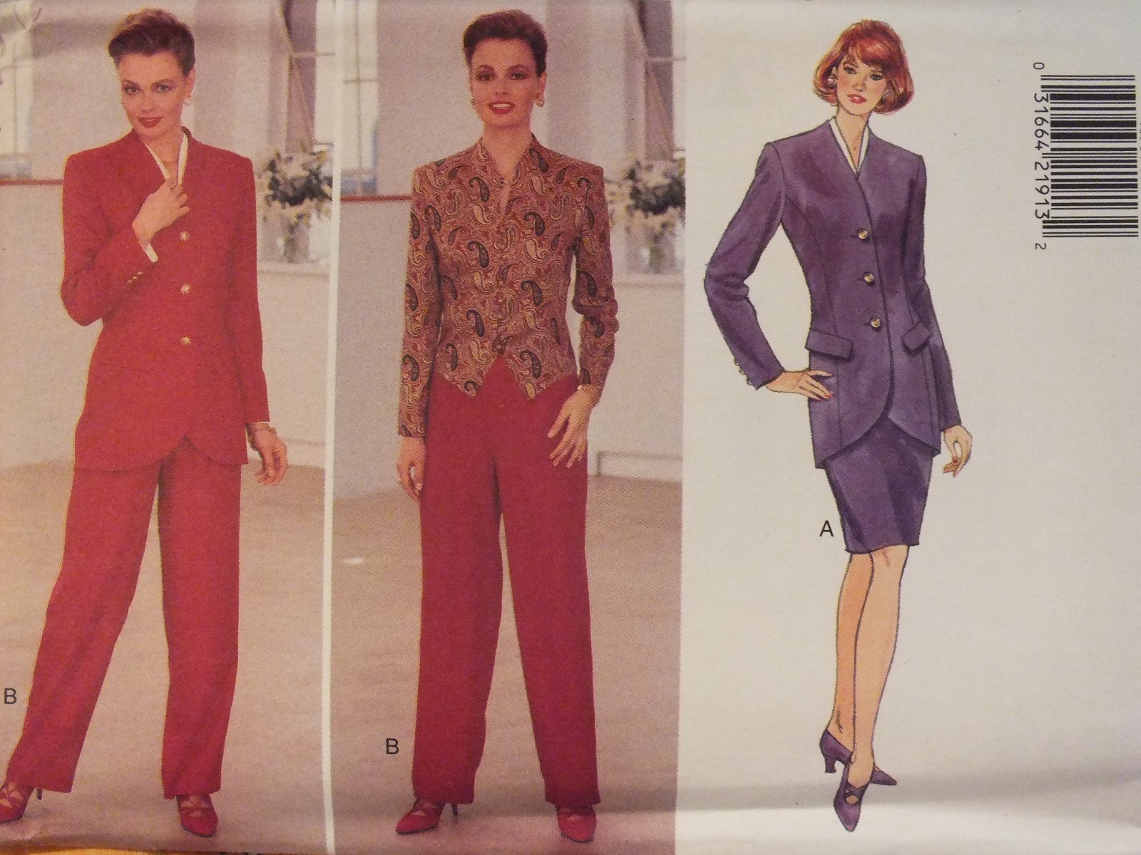 OOP BUTTERICK 4096 Jackets Top Skirt & Pants PATTERN 6-8-10/12-14-16/18-20-22 UC