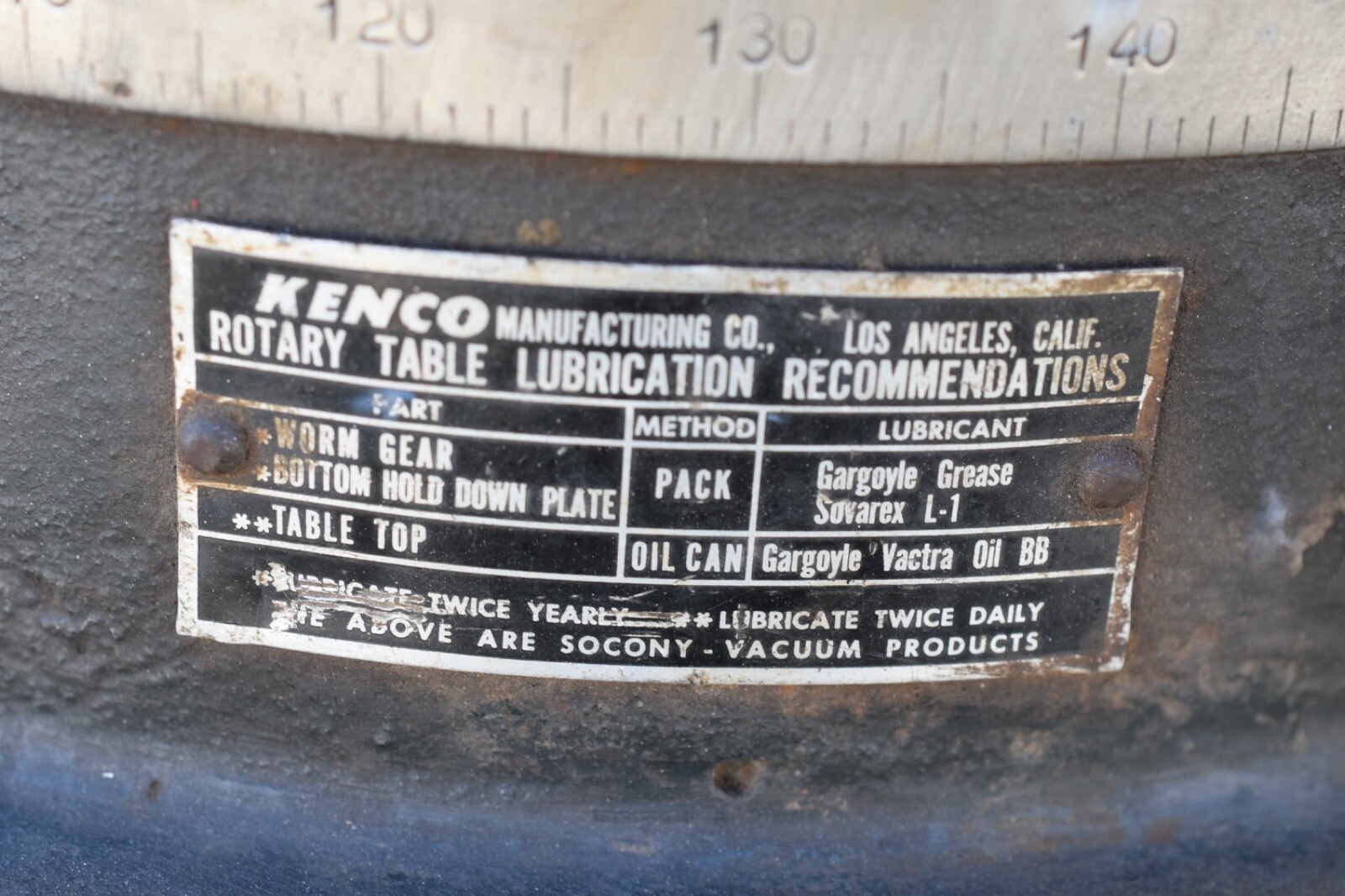 Kenco rotary table 12"