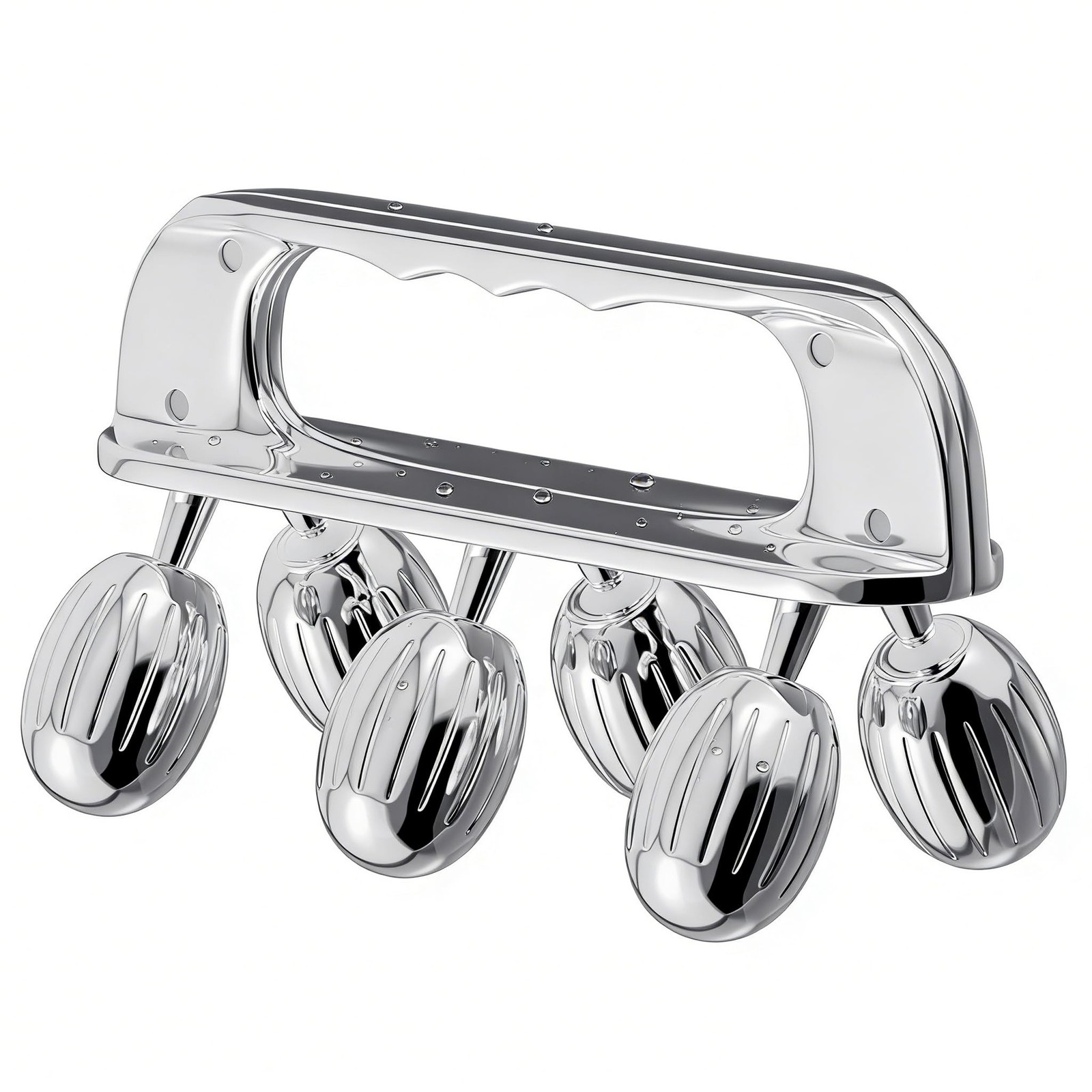 Yeamon Stainless Steel Handheld Muscle Roller, Deep Tissue Body Massager with...